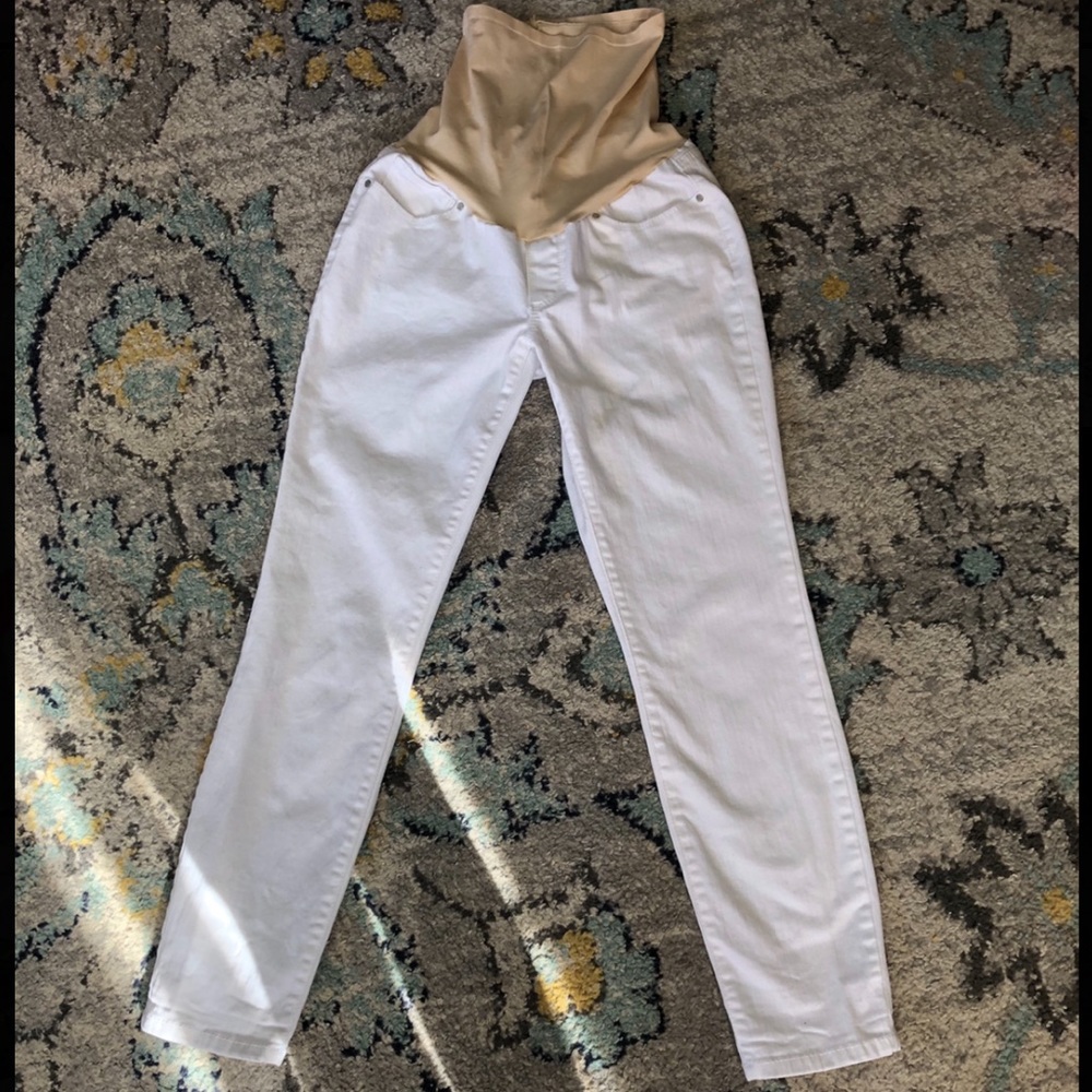 White Maternity Pants